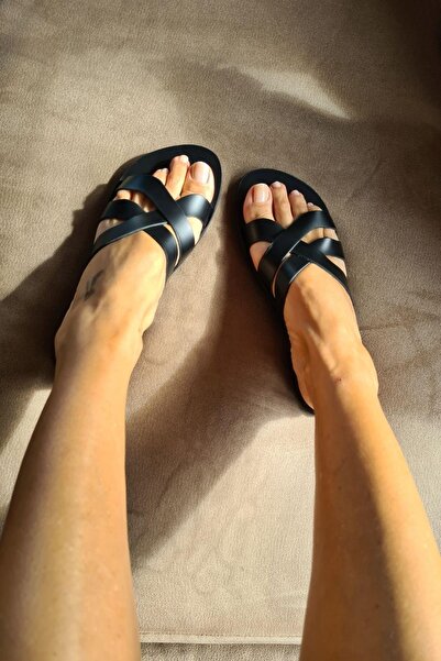 Topukla Footwear 004 4305 Topukla Kadın Hakiki Deri Bodrum Kadın Sandalet