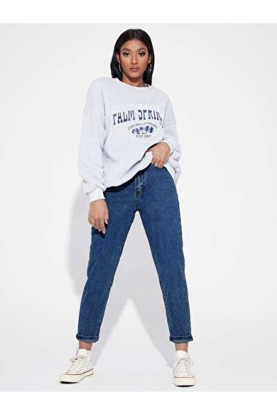 SANTA BELLA Asya Xtc Σκούρο Μπλε Mom Jean Γυναικείο Boyfriend Υψηλή Μέση Powe...