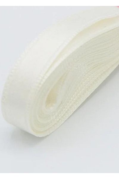 ELGALA Ribbon Satin Ribbon 1 Cm Cream Color 10 Meters Ribbon