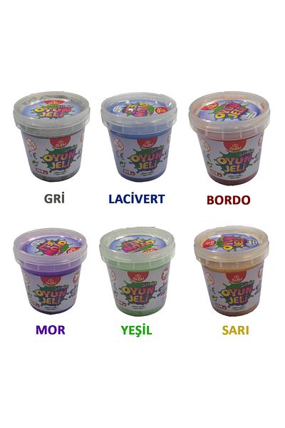 Bubu Pack of 6 Slime Game Gel Metallic Color 145 Gr