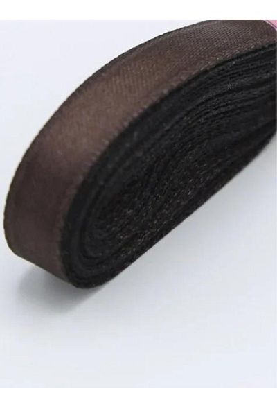 ELGALA Ribbon Satin Ribbon 1 Cm Brown Color 10 Meters Ribbon