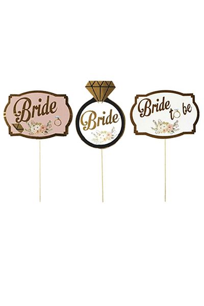 Big Party Bride To Be Speech Bubble με γκλίτερ Σετ 5 τεμαχίων