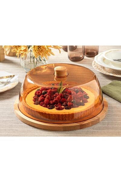 WLLN Swan Kek Fanusu 24 Cm Amber