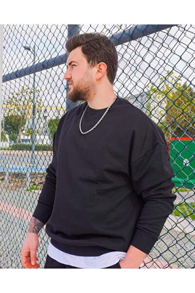 AUST GİYİM supradimensionat pentru bărbați Sıra Yaka guler rotund Swea tricou...