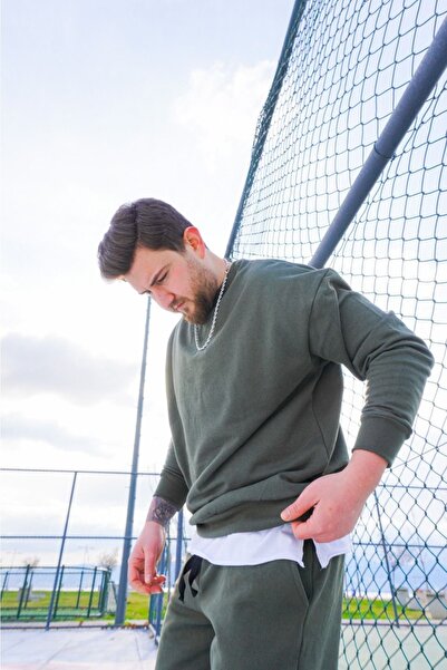 AUST GİYİM supradimensionat Sıra Zero pentru bărbați guler rotund Swea tricou...