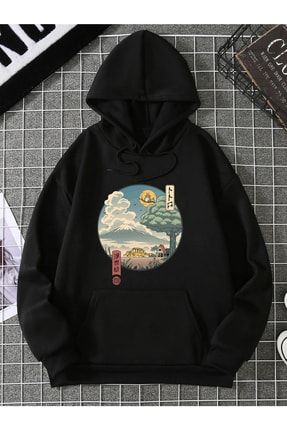Trend Sizde Unisex Siyah Totoro Studyo Ghibli On Bask l Sweatshirt Fiyat Yorumlar Trendyol