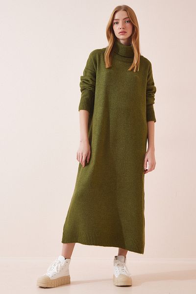 Happiness İstanbul Kleid - Khaki - Basic