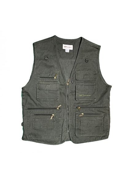 DFT Discovery Multi-Pocket Vest Green L