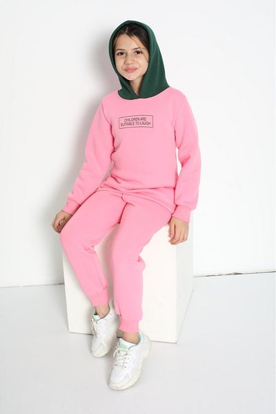 Ayans Pijama Παιδική αθλητική φόρμα με 3 κλωστές (χοντρές) μανσέτες