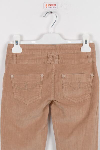 incity Κοριτσίστικο παντελόνι Camel Velvet με στενό πόδι