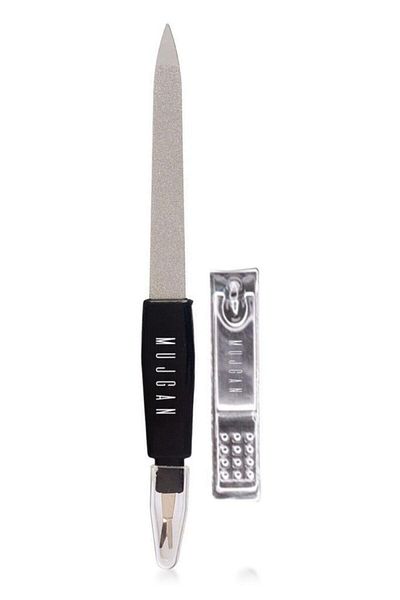 MUJGAN 2-Piece Manicure Set - Medium Size Nail Clipper and Meat Pusher Tip File