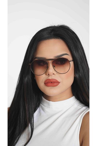 Angel Eyes Women's Sunglasses Drop Design Brown Frame Brown Glass