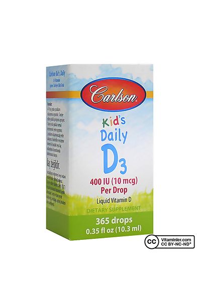 Carlson Daily for Children D3 400IuVitaminDrop- 10.3 Ml