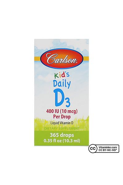 Carlson Daily for Children D3 400IuVitaminDrop- 10.3 Ml