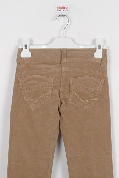 incity Kız Çocuk Camel Kadife Pantolon