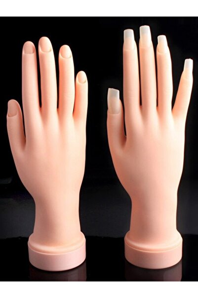 Ocean Protez Tırnak Eğitim Eli, Protez Tırnak Kalıcı Oje Eğitim El Mankeni, Sol El