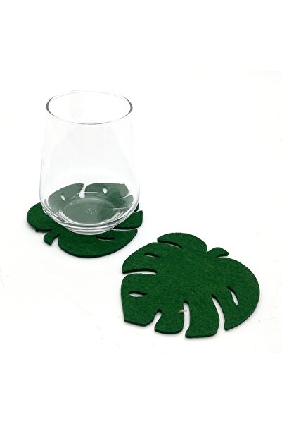 Lora Davet قاعدة أكواب ورق لباد 6 قطع أخضر 61138