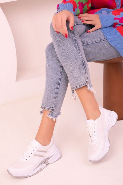 SOHO Women's White Sneakers 17616