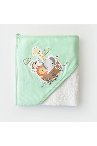 Bibaby منشفة Happy Bee Ecru - وردي