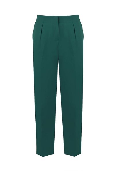 Whenever Company Pantaloni din țesătură premium verde benzină pentru țigări, cu picioare elastice la spate