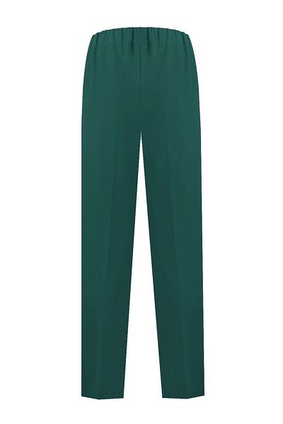 Whenever Company Pantaloni din țesătură premium verde benzină pentru țigări, cu picioare elastice la spate