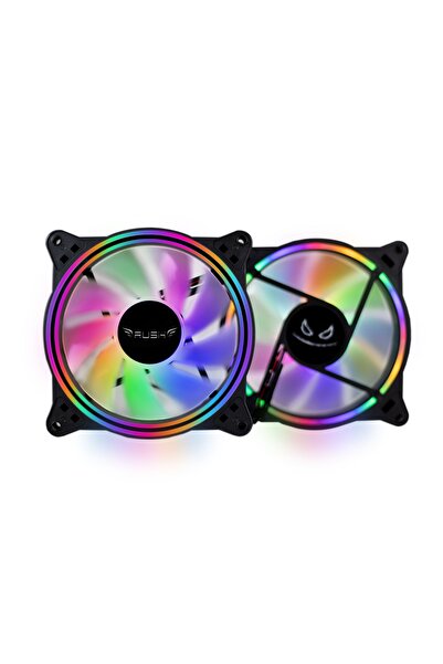 Rush Fn110 Rainbow Gökkuşağı Aydınlatmalı 120mm Bilgisayar Kasa Fanı