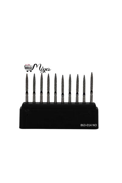 Miya-etic Elmas Chamfer Frez - Freze - Aeratör Için Uygun -10 Adet - Siyah Kuşak