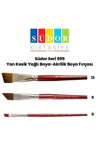 Südor Набір синтетичних щіток з короткою ручкою та бічним зрізом серії 995, 3...