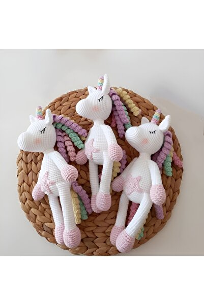 Zey's Amigurumi Amigurumi Örgü Oyuncak Unicorn Uyku Arkadaşı