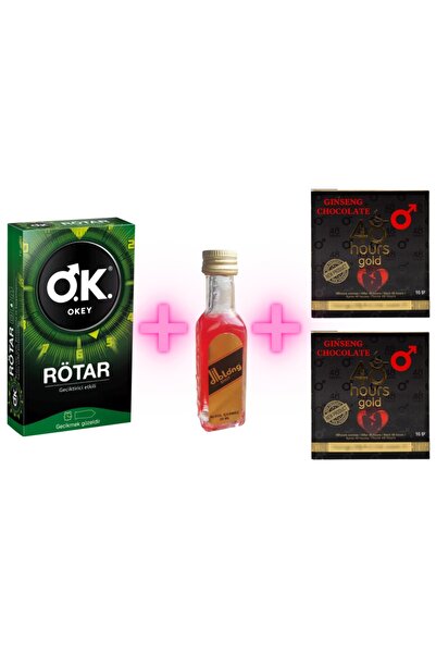 Nitro Ok Rötar 10'lu Prezervatif Ginseng Shot 48 Hours Çikolata