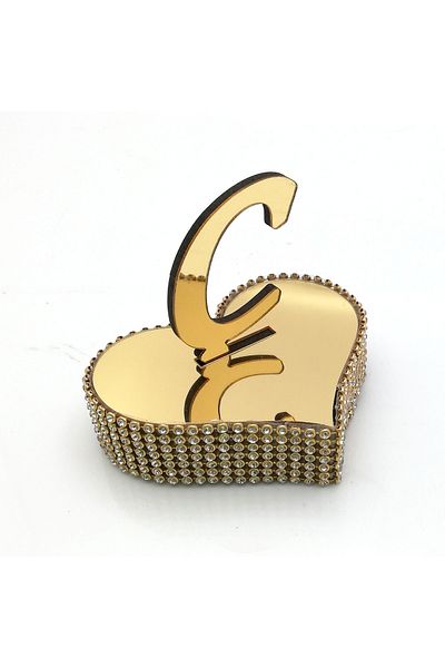 Lora Davet Δίσκος αρραβώνων Letter Ring Riser C 1 τεμάχιο χρυσό 53507