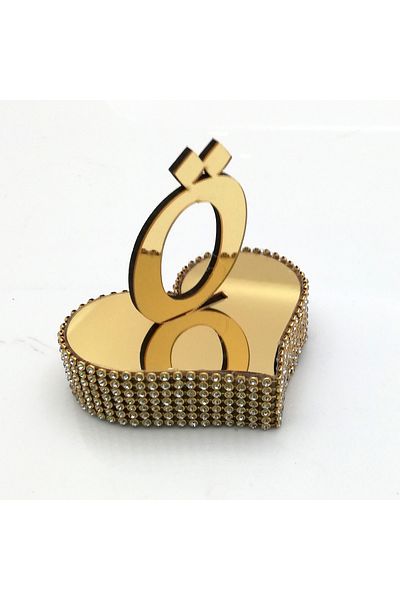 Lora Davet Δίσκος αρραβώνων Letter Ring Riser Ö 1 Τεμάχιο Χρυσό 53535
