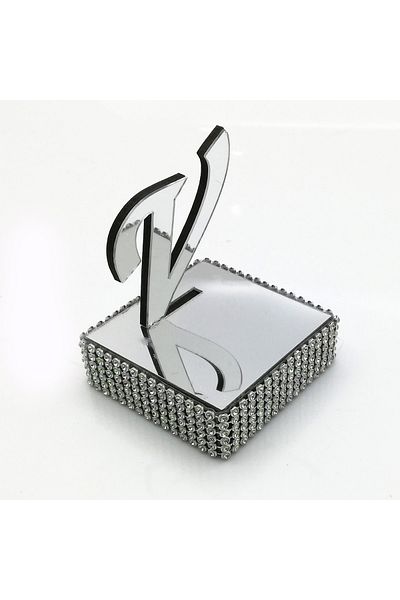 Lora Davet Δίσκος αρραβώνων Letter Ring Riser V 1 Τεμάχιο Ασημί 53608
