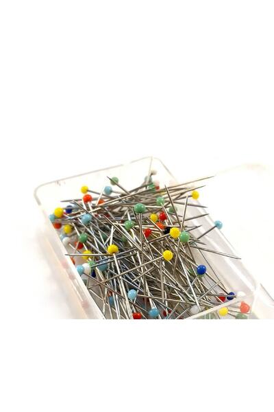 Nikah Şekeri Market Steel Scarf Shawl Needle 250 Pieces Bulk Needle 28mm Stainless Enameled Mixed Color