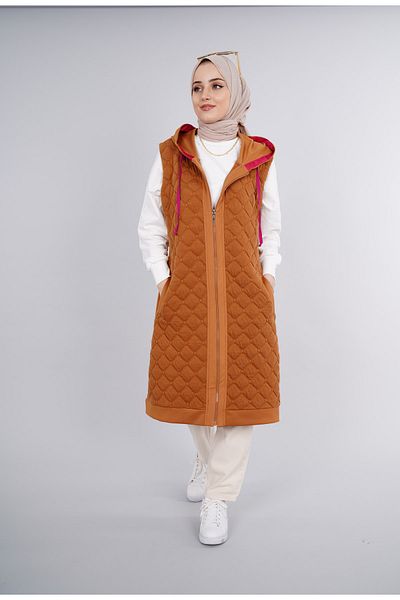 ModaHicap Noqta Fabric Quilted Vest (1667)