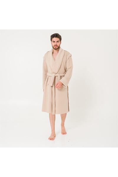 Miespiga Δώρο του Αγίου Βαλεντίνου Sherpa Faux Wool Teddy βελούδινο μπεζ ανδρικό φόρεμα