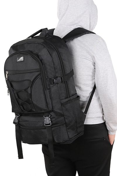 By Hakan St-02 Mountaineer Waterproof Multi-Compartment Camper-Travel-Mountaineer Bag Black