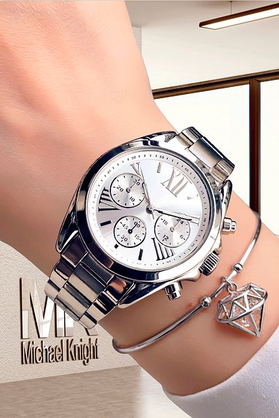 Michael Knight Dear Couple Wristwatch 2 Watches in Special Box