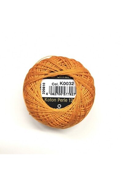 domino حبل قطني مطرز باللون البرتقالي