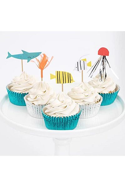 Meri Meri Acelya Meri under the Seas Cupcake Kit (24 Pcs) Star Shop Trend 1058548