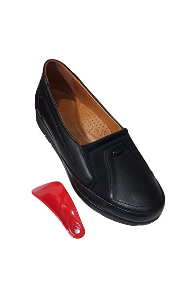 Bifond Shoes Büyük Numara Hakiki Deri Tam Ortopedik Anne Ayakkabısı