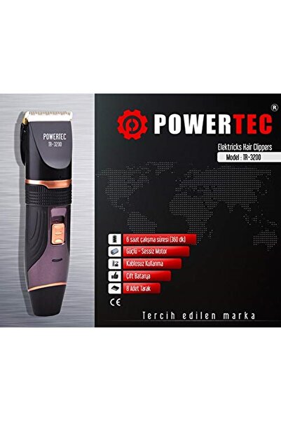 POWERTEC 6935016800808 Tr-3200 Sakal Saç Traş Makinası