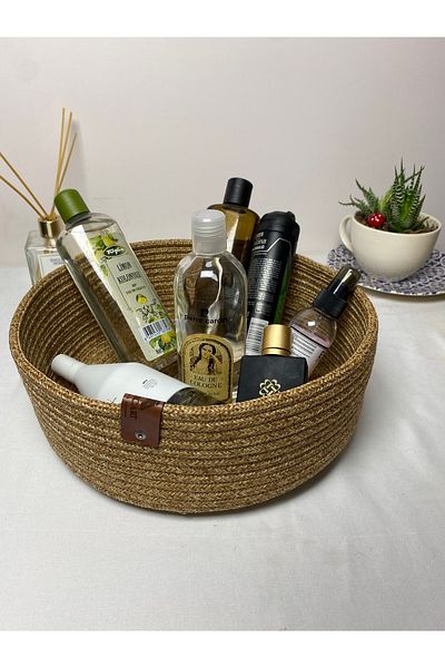 MaVaux Кръгла кошница от юта
