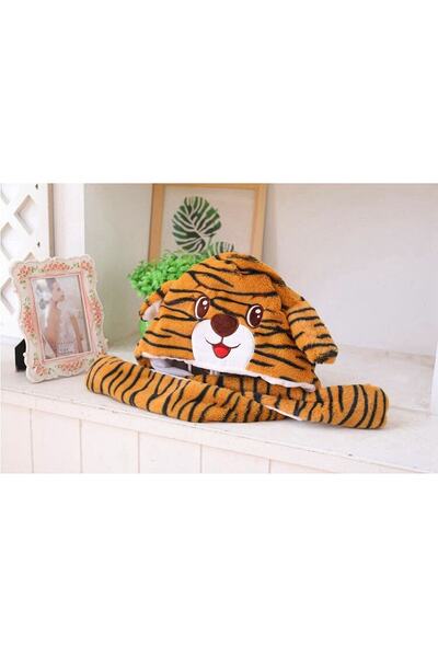 Adil Baba Sevimli Hayvan Figürlü Kulakarı Hareketli Şapka