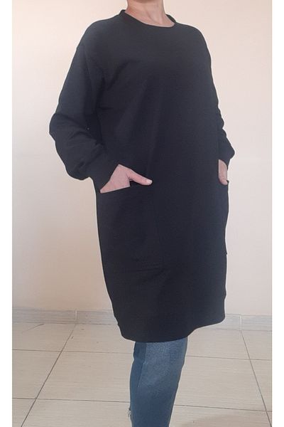Mertcan Butik Μαύρο πλεκτό εποχιακό φούτερ