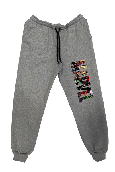 Raf Coll Pantaloni de trening pentru fete/băieți, imprimați Marvel, tricotați...