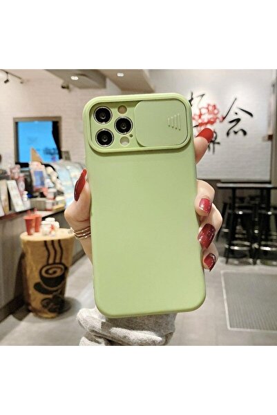 mooodcase Iphone 12 Pro Max Uyumlu Kamera Koruma Slider Kapaklı Silikonlu Tel...