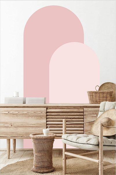 Grafikup Autocolant de perete oval boem din 2 piese