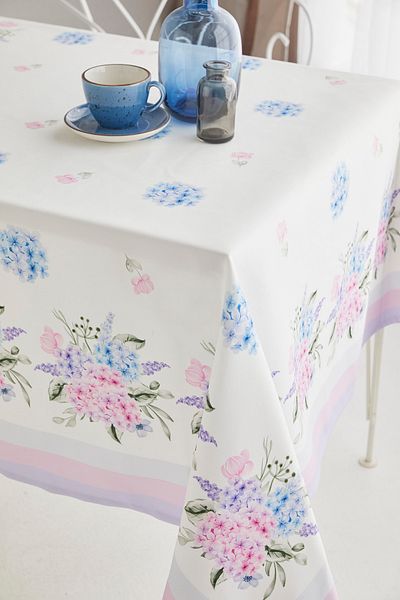 AYSHOME Față de masă cu model de flori de hortensie Ays Home