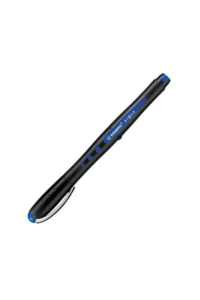 Stabilo Rollerball Pen Black Ball Nib Blue Medium 1018/41